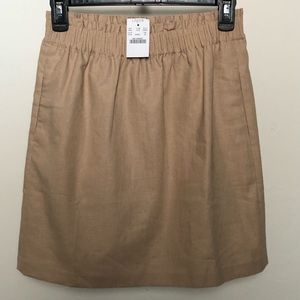 J.crew Sidewalk Linen-Cotton Skirt